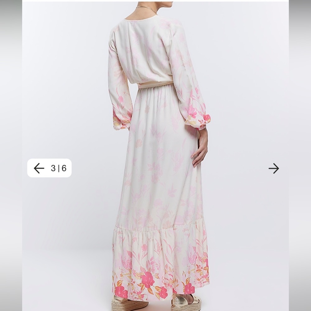 HP🎉🎉NWOT River Island in other words Floral Maxi - Picture 6 of 14